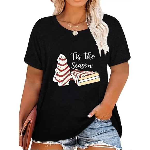 Angel H Other - Christmas Tis The Season Shirt Xmas Tree Cakes Unisex Shirt